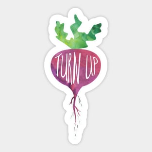 TurnUP! Funny pun - dad joke Sticker